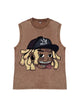 230g Cartoon Hip-hop Wash Old Sleeveless T-shirt Emma Bridess