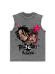 230g Cotton Hip-hop Rap God Wash Old Sleeveless T-shirt Emma Bridess