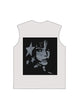 230g Cotton Back Animation Girl Stars Wash Old Sleeveless T-shirt Emma Bridess