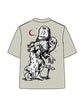 270g Back Skull Printed Wash Old Cotton T-shirt Emma Bridess