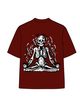 270g Skull Meditation Calm Down Printed Wash Old T-shirt Emma Bridess