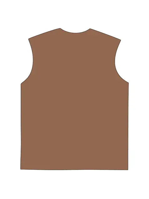 230g Santa Printed Wash Old Sleeveless T-shirt Emma Bridess