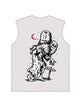 230g Vintage Skull Printed Wash Old Sleeveless T-shirt Emma Bridess