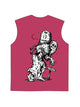 230g Vintage Skull Printed Wash Old Sleeveless T-shirt Emma Bridess