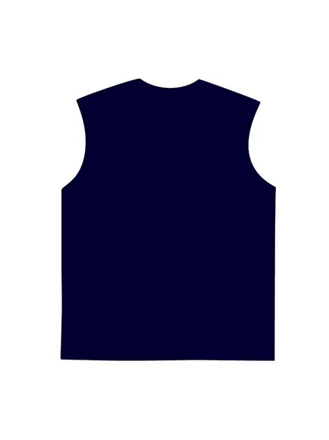 230g Skull Meditation Calm Down Printed Wash Old Sleeveless T-shirt Emma Bridess