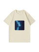 270g Future Electric Wave Man Printed Wash Old Cotton T-shirt Emma Bridess