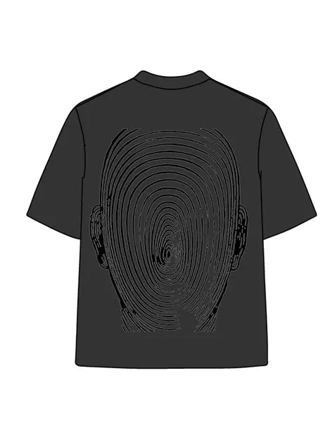 270g Future Electric Wave Man Printed Wash Old Cotton T-shirt Emma Bridess