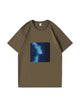 270g Future Electric Wave Man Printed Wash Old Cotton T-shirt Emma Bridess