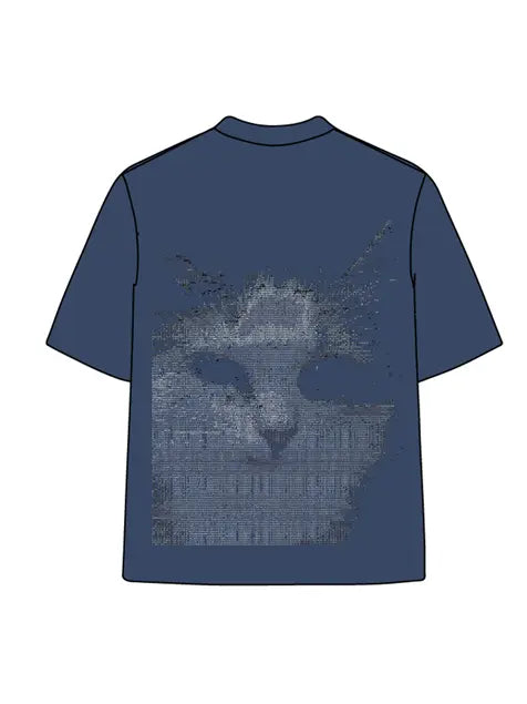 270g Fingerprinted Wash Old Cotton T-shirt Emma Bridess