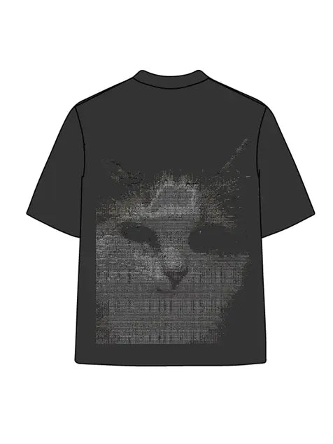 270g Fingerprinted Wash Old Cotton T-shirt Emma Bridess