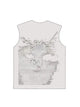 230g Electric Wave Kitty Printed Wash Old Sleeveless T-shirt Emma Bridess