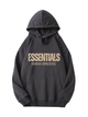 320g Essentials Life is Short Letter Printed Cotton Hoodie Emma Bridess