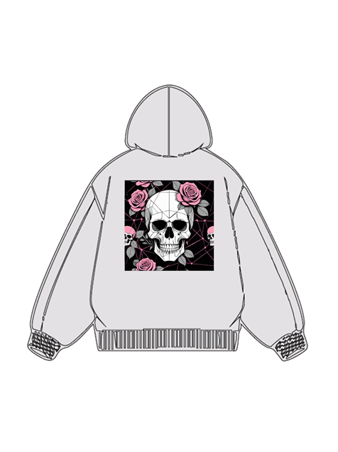 320g Essentials Bloom Rose Cotton Hoodie Emma Bridess