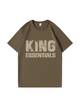 240g King Essential Letter Golden Printed Cotton T-shirt Emma Bridess