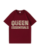 240g Queen Essential Letter Golden Printed Cotton T-shirt Emma Bridess