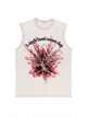 230g The Holy Spirit's Hand Printed Wash Old Cotton Sleeveless T-shirt Emma Bridess