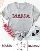 270g Leopard Print Grandma Letter Printed Wash Old Cotton T-shirt Emma Bridess