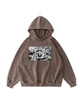 360g One Piece Printed Wash Old Cotton Hoodie