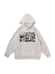 360g One Piece Printed Wash Old Cotton Hoodie
