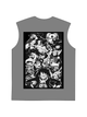 230g Straw Hat OP Pirates Wash Old Cotton Sleeveless T-shirt