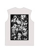 230g Straw Hat OP Pirates Wash Old Cotton Sleeveless T-shirt