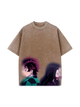 270g Kimetsu no Yaiba Printed Wash Old Cotton T-shirt