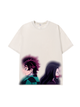 270g Kimetsu no Yaiba Printed Wash Old Cotton T-shirt
