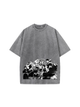 270g Demon Slayer KnY Printed Wash Old Cotton T-shirt