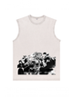 230g Kimetsu no Yaiba Wash Old Cotton Sleeveless T-shirt