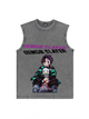 230g Kimetsu no Yaiba Wash Old Cotton Sleeveless T-shirt