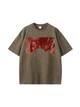 230g Attack Titan Printed Wash Old Cotton T-shirt