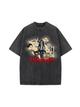 230g Attack on Titan Printed Wash Old Cotton T-shirt