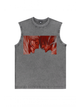 230g Kruger Wash Old Cotton Sleeveless T-shirt