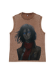 230g Beast Titan Wash Old Cotton Sleeveless T-shirt