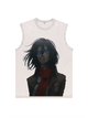 230g Beast Titan Wash Old Cotton Sleeveless T-shirt