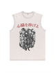 230g Rumbling Titans Wash Old Cotton Sleeveless T-shirt