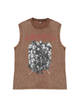 230g Rumbling Titans Wash Old Cotton Sleeveless T-shirt