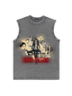 230g Attack on Titan Wash Old Cotton Sleeveless T-shirt