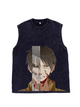 230g Eren Yeager Wash Old Cotton Sleeveless T-shirt