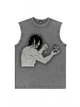 230g Nine Titans Wash Old Cotton Sleeveless T-shirt