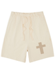 275g Golden Cross Printed Cotton Shorts
