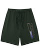 275g Loading Letter Printed Cotton Shorts