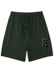 275g Snake Letter Printed Cotton Shorts