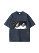 270g Hot-headed Hero Printed Wash Old Cotton T-shirt