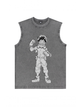 230g Kael Arashi Wash Old Cotton Sleeveless T-shirt