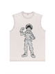 230g Kael Arashi Wash Old Cotton Sleeveless T-shirt