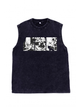230g City in Chaos Wash Old Cotton Sleeveless T-shirt