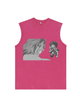 230g Stormblade Wash Old Cotton Sleeveless T-shirt