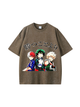 270g Superpower My Hero Attack Printed Wash Old Cotton T-shirt