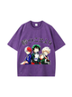 270g Superpower My Hero Attack Printed Wash Old Cotton T-shirt